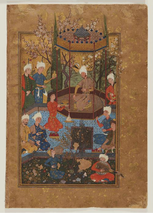 AKM282.86, Folio from a double-page finispiece, Folio from a manuscript of the Collected Works (Divan) of Sultan Ibrahim Mirza (fol. 86), Fol.86v