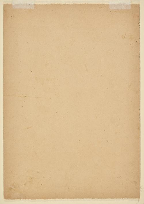 Back of painting, cream in colour.